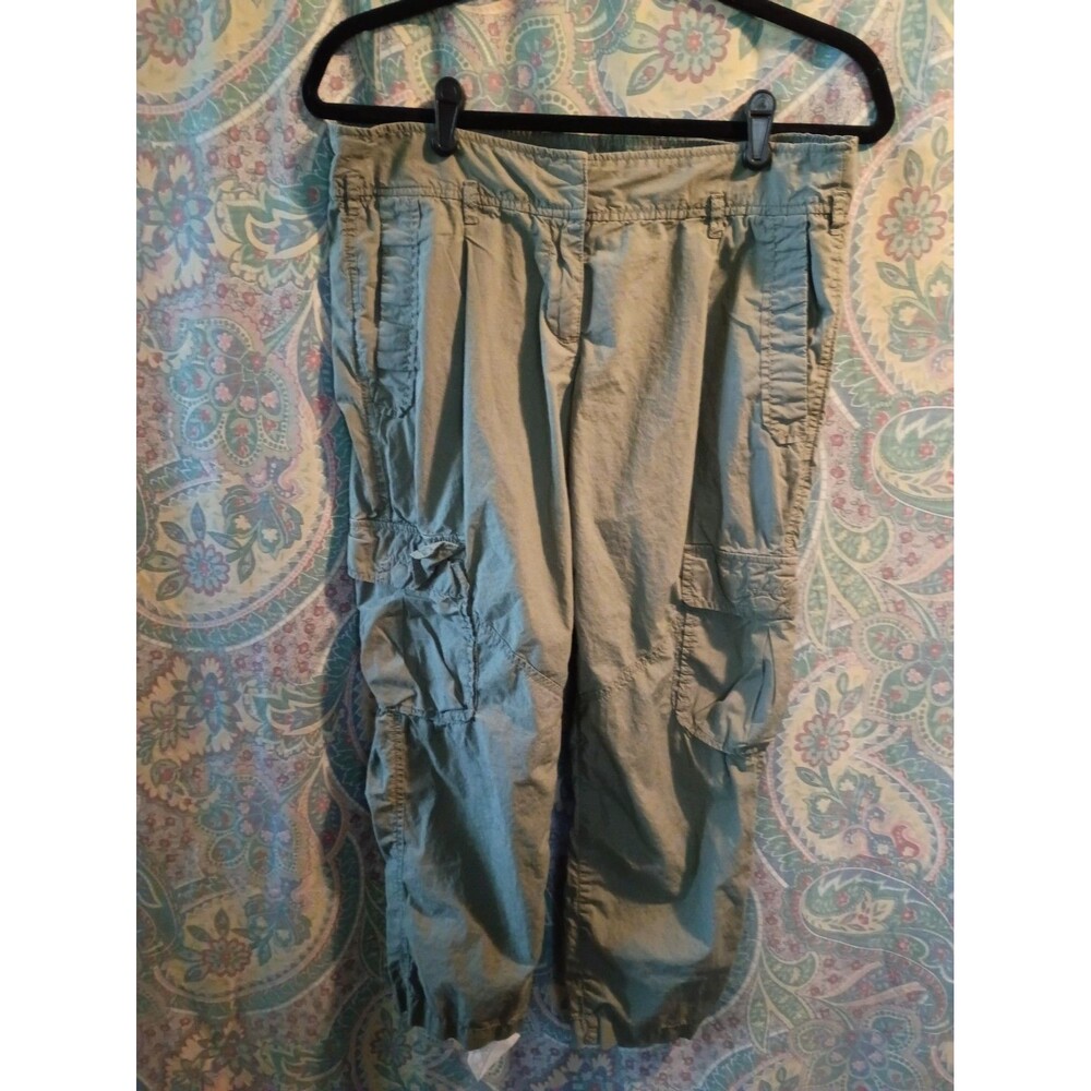 Ann Taylor Loft Cropped Khaki Cotton Cargo Pants Size 6 Ready Description.